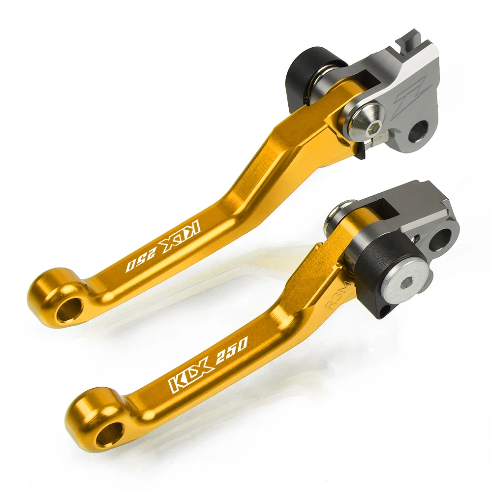 Gold Dirt Bike тормозной рычаг сцепления для KAWASAKI KLX 250 KLX250 D-TRACKER 1996 1997 1998 1999 2000 2001 2002 2003 2004 2005 2006 2007 - Color: Gold