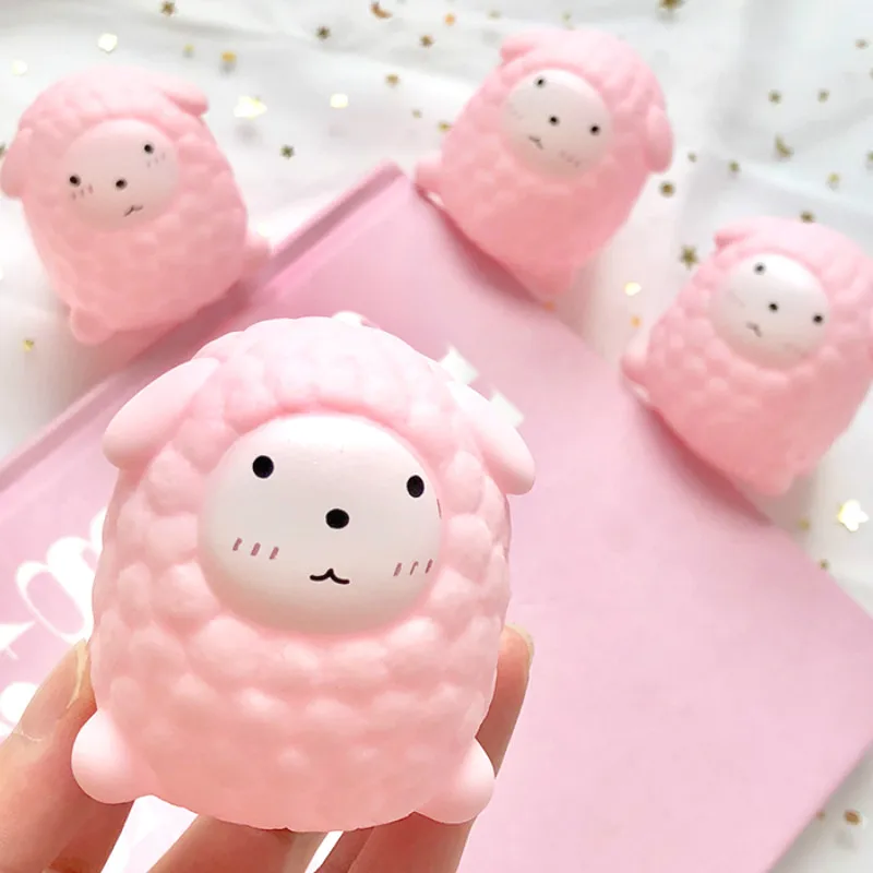 1 шт. милые животные Пинки Овцы детские игрушки для ванной детей сжимаемые