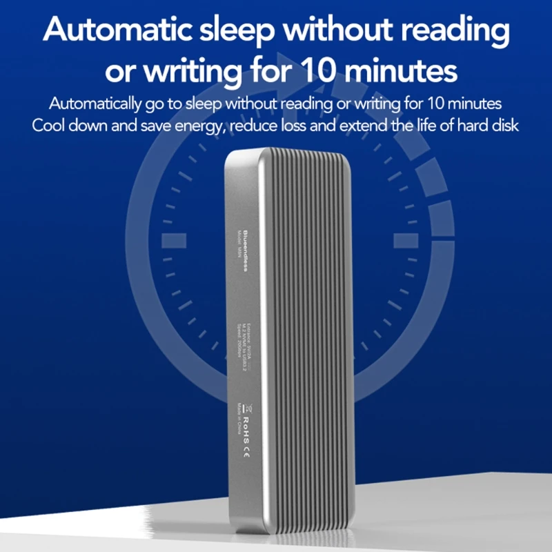 q1jf blueendless hdd case box 2000mbs usb3 2 to m 2 nvme m key solid state hard disk enclosure m 2 nvme type c3 2 ultra fast free global shipping