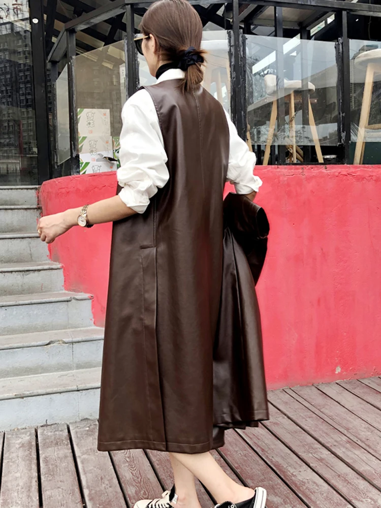 [LANMREM] 2020 осень и новые продукты Мода Открытый однобортный длинный женский