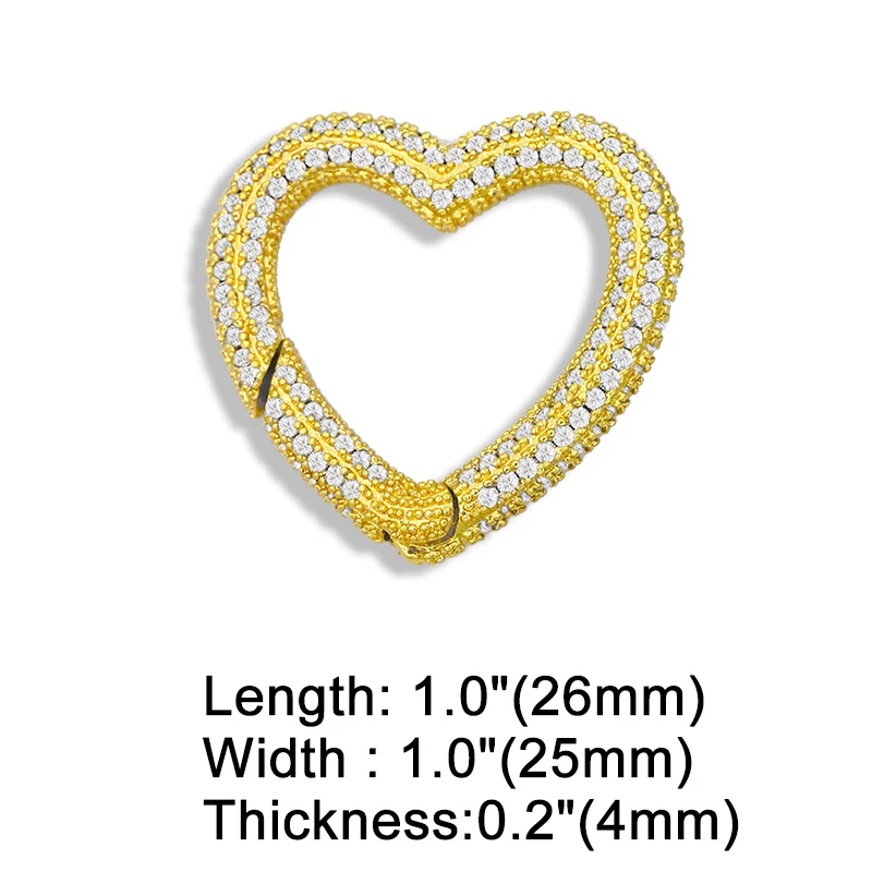 OCESRIO многоцветная подвеска сделай сам с карабином в форме сердца декоративные