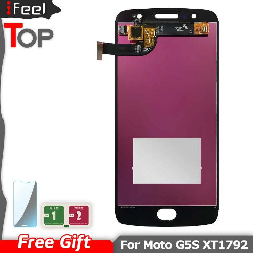 100% протестированный ЖК-дисплей для Motorola Moto G5S XT1793 XT1794 XT1792 с сенсорным экраном и