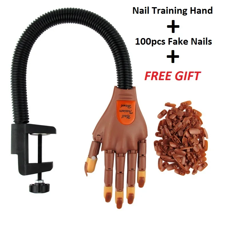 Поддельные ногти Советы практика Ложные руки Гибкие пальцы французский