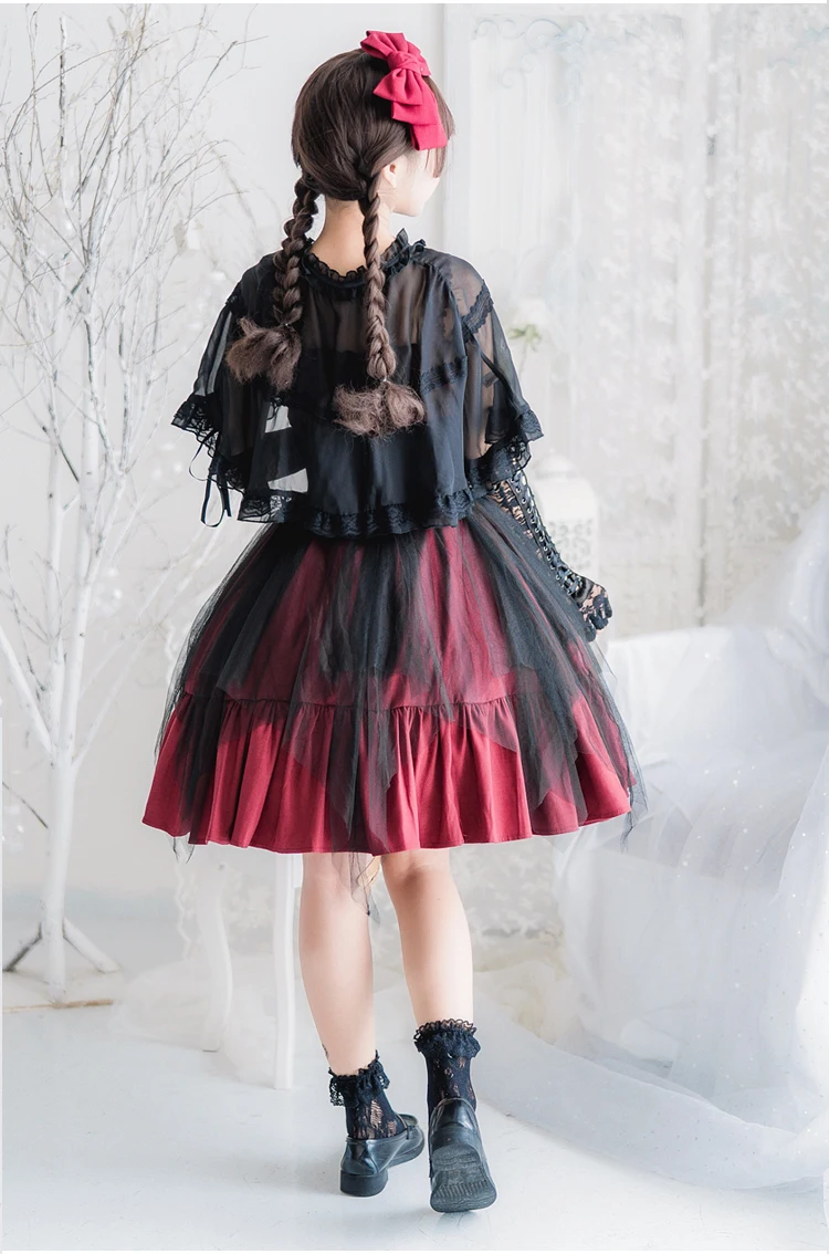 

Classic Lolita Dress Women Robe Gothique Vintage Gothic Lace Japanese Sweet Kawaii Jsk Lace Lolita Dresses Girls Teens Clothes