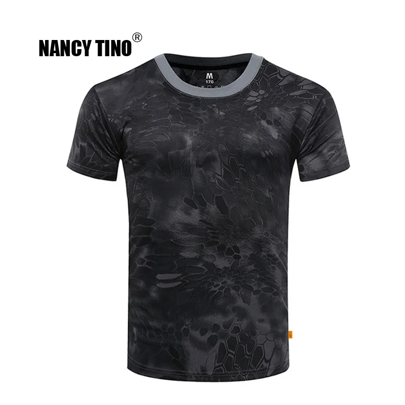 Мужская футболка для охоты на открытом воздухе NANCY TINO дышащая армейская