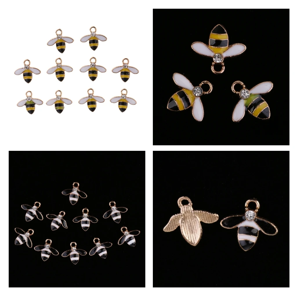 

10 шт. милые пуговицы стразы из металлического сплава с украшением стразами с плоским основанием Сделай Сам Скрапбукинг Чехол для мобильног...