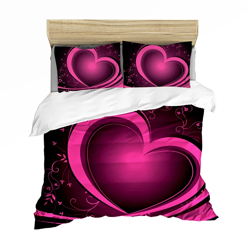 Комплект постельного белья включая пуховое одеяло наволочка с принтом домашний