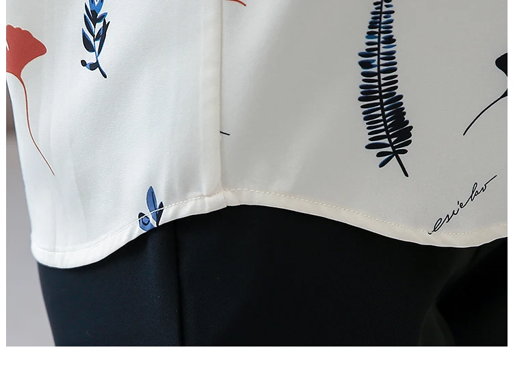 Осенняя Новая высококачественная рубашка из натурального шелка Женская Офисная