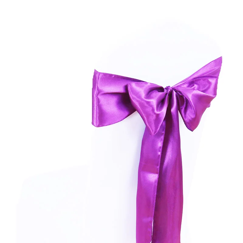 1 шт. свадебное украшение стул шампанского Noeud de Chaise Mariage Sashes Stoel Strikken Bruiloft Goud стул банты свадебные золотые - Цвет: 014