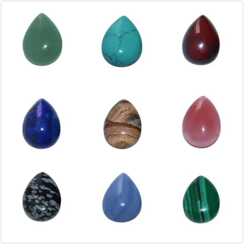 Бусины из натурального камня бусины в форме капли воды кабошон подходит для