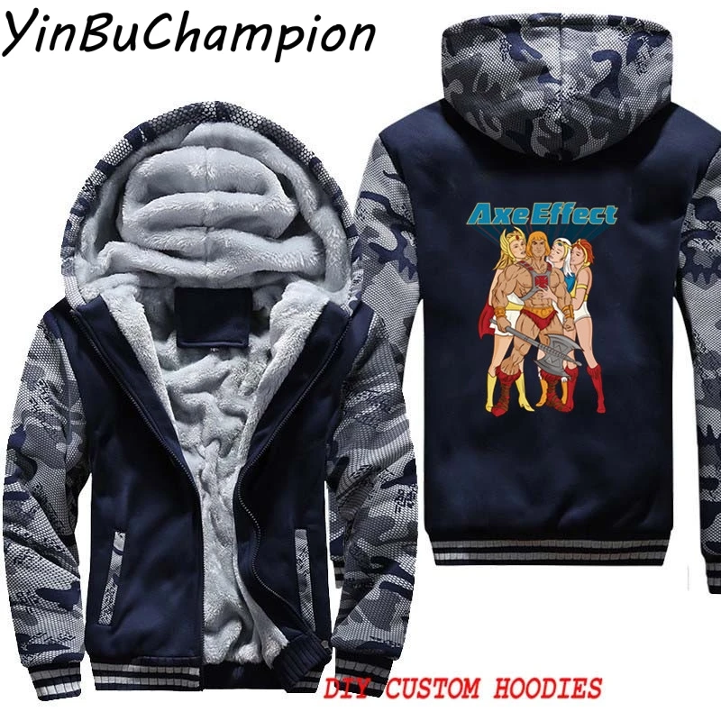 He-Man и The Masters Of Universe Skeletor зимняя куртка мужские флисовые толстовки плотные пальто