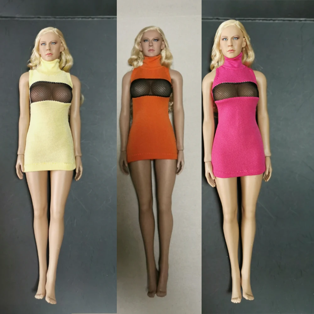 

1/6 масштабная женская сексуальная юбка с вырезом, женское платье, открытая грудь для 12 дюймов, TBL HT, экшн-фигура