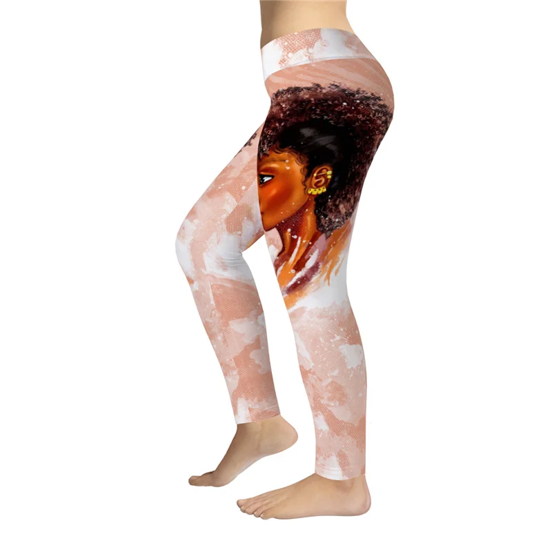 

2021 Summer Fashion Cartoon Seamless Leggings High Waist Fitness Slim Elasticity Leggings