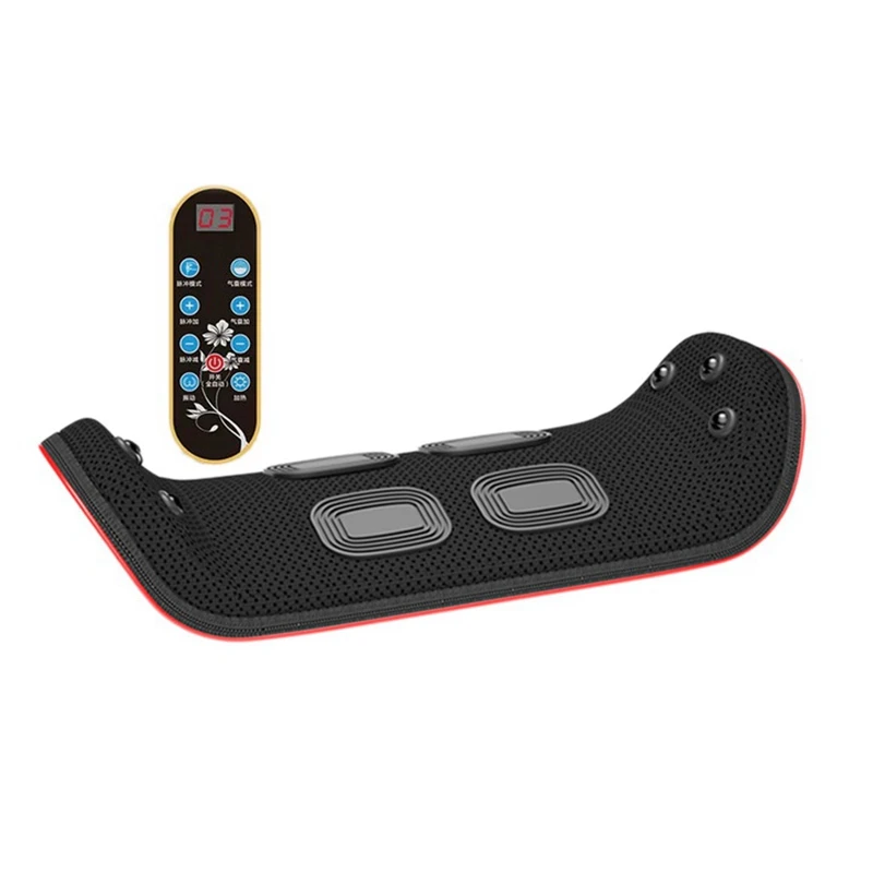 

Electric Lumbar Traction Device Relieve Fatigue Heating Dual Care Waist Back Massager Spine Support EU Plug