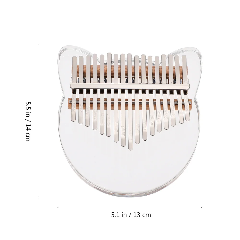 

Keys Thumb Piano Adult Beginner Kalimba Acrylic Finger Instrument Ornament