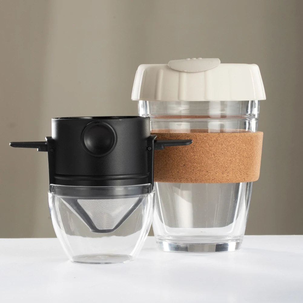 

Camping Dripper Cone Collapsible Mini Reusable Kitchen Home Office Pour Over Stainless Steel Portable Coffee Filter Single Serve