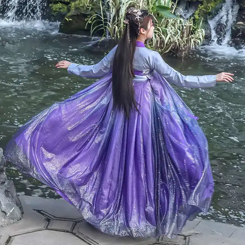 Традиционный костюм ханьфу в китайском стиле для народных танцев одежда