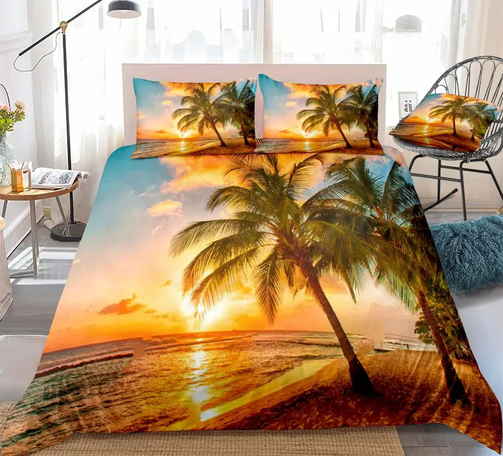 Пододеяльник набор постельного белья для детей 200X200 солнце океан печатных