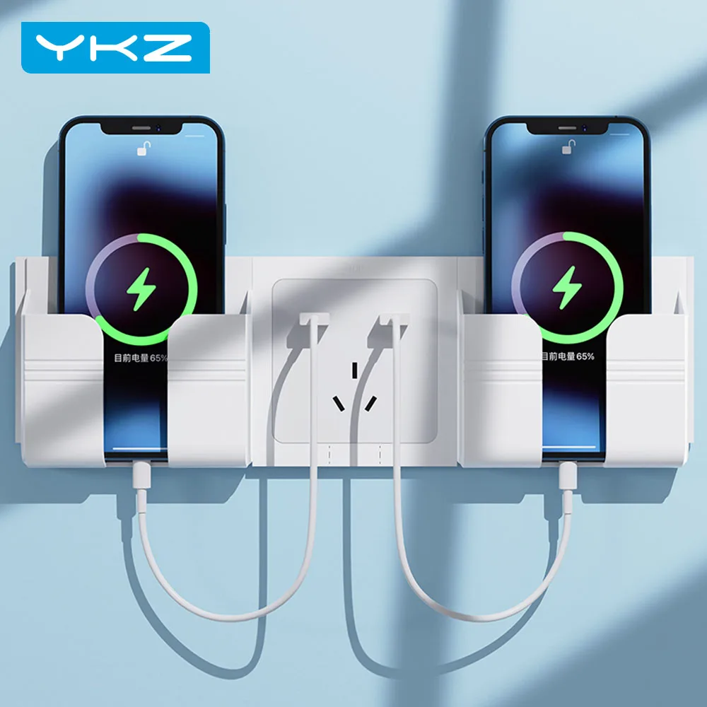 Настенная розетка YKZ для Мобильный телефон iPhone 12 11 Pro Max подставка с USB-зарядкой