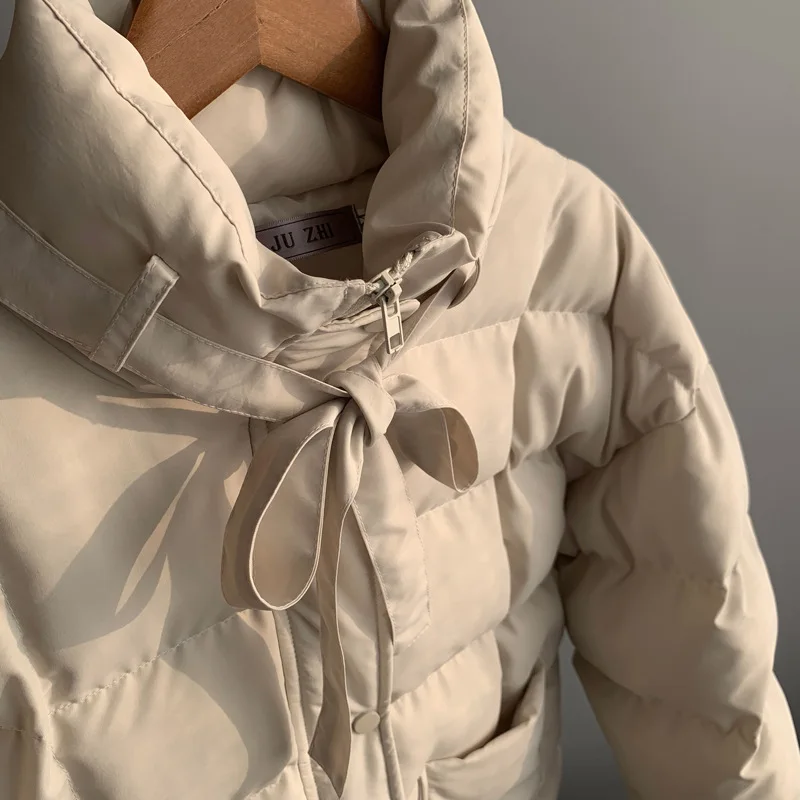 

Winter Jacket Coat Women 2020 Korean Style Warm Padded Puffer Jackets Casual Beige Femme Parkas Autumn Black Women Clothing
