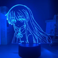 3d led lamp anime angel beats for bedroom decorative nightlight birthday gift room lamp acrylic led night light angel beats