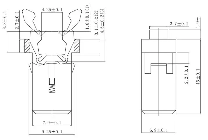 100 шт. SW520D датчик вибрации металлический шар наклон встряхивание переключатель 5