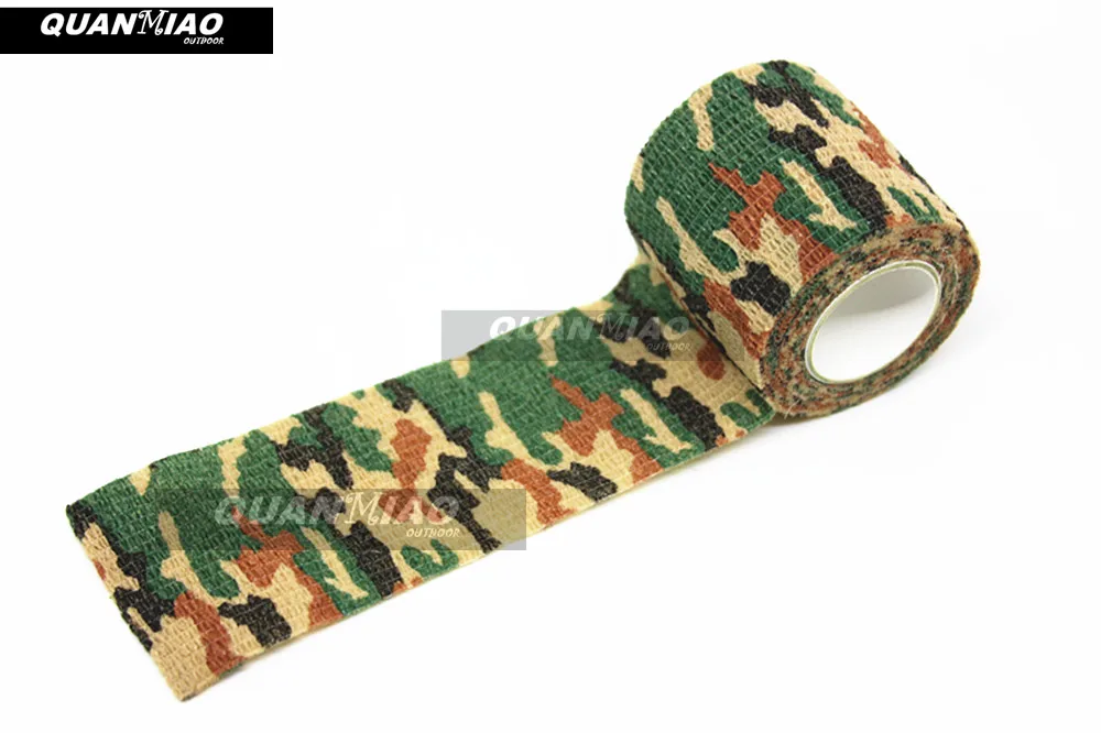 Jungle Camo 3 шт./партия эластичная невидимая лента охотничья Военная Камуфляжная Лента страйкбол Пейнтбол пистолет винтовка стрельба тянущаяся повязка Камуфляжная Лента X3 - Цвет: Jungle Camo