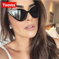 yoovos new cateye sunglasses women 2021 vintage metal cat eye sunglasses retro brand designer fashion lunette de soleil femme
