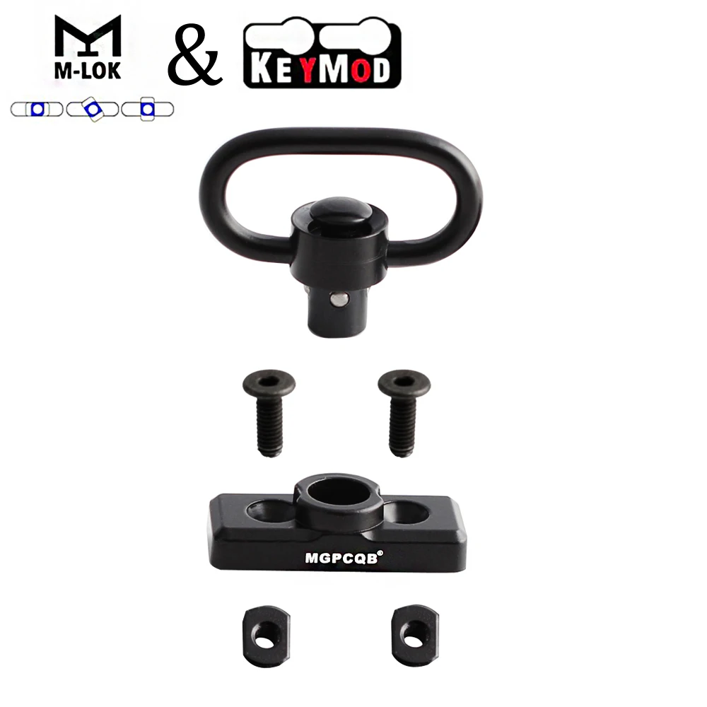 Tactics Keymod &amp M-LOK MLOK Quick Release Sling Mount Push Button QD Swivel Adaptor | Спорт и развлечения