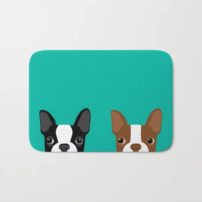 

New Funny Rugs Washable Boston Terriers Doormat Bath Mats Foot Pad Home Decor Bathroom Mats Door Mat Floor Mat