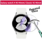 Прозрачный защитный чехол из закаленного стекла для Samsung Galaxy Watch 4 40 мм 44 мм 2.5D