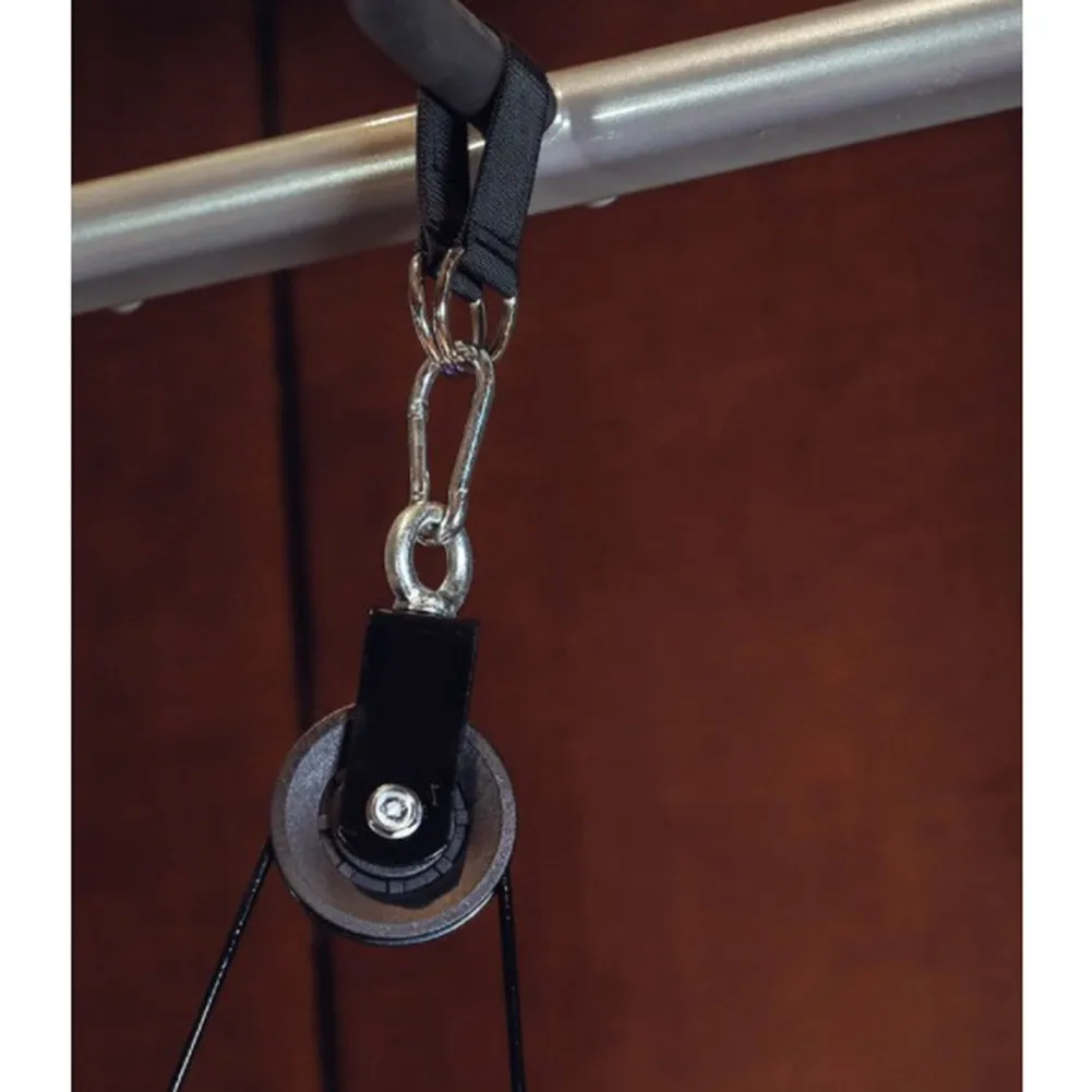 

Fitness DIY Pulley Cable Machine Equipment Biceps Triceps Arm Strength Training Adjustable Loading Pin Lifting Triceps Rope Gym