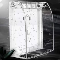 yakalika high quality type 86 waterproof dustproof transparent sticker style socket protection switch cover safety guard