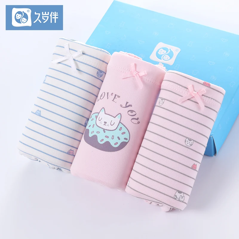 3 шт. детские тонкие хлопковые шорты для девочек|Трусики| |