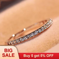 luxury female big promise ring 925 silver filled ring vintage wedding band promise engagement rings for women