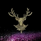 1 шт., брошь в виде оленя