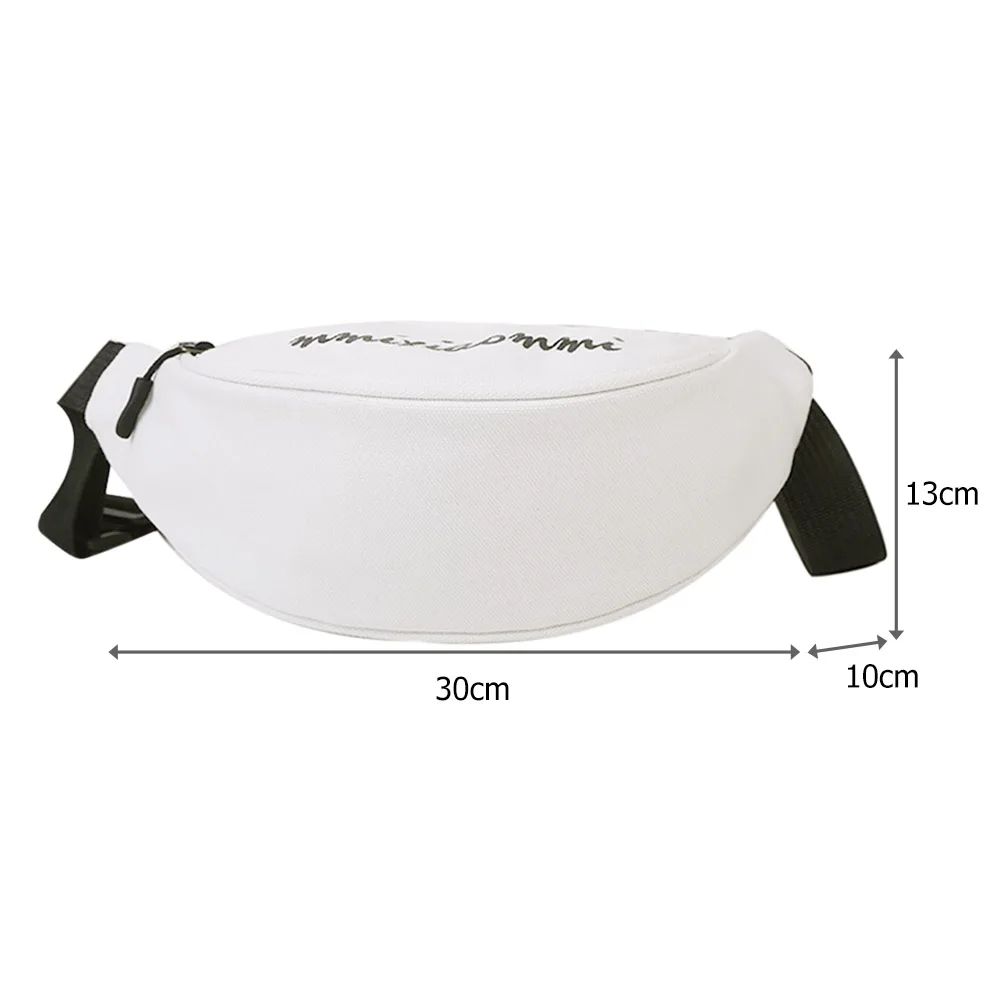 

Casual Canvas Chest Bag Women Letters Printed Fanny Belt Pouch Daily Travel Street Crossbody Shoulder Pack for Ladies Girls 2020