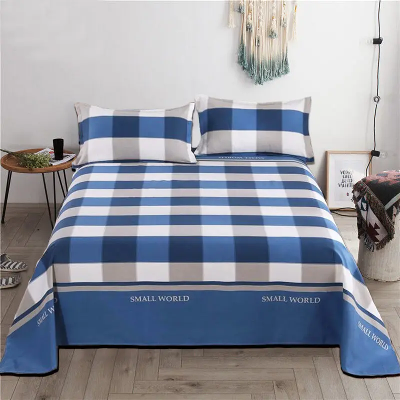 

3-piece set (bed sheet + pillowcase) old coarse cloth bed sheet thick cotton old coarse cloth bed sheet single double bed single