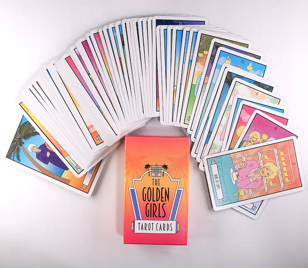 

The Golden Girls Tarot Cards A Look into Your Future From the Lanai Deck Card Game Divination for Beginners with Guidebook