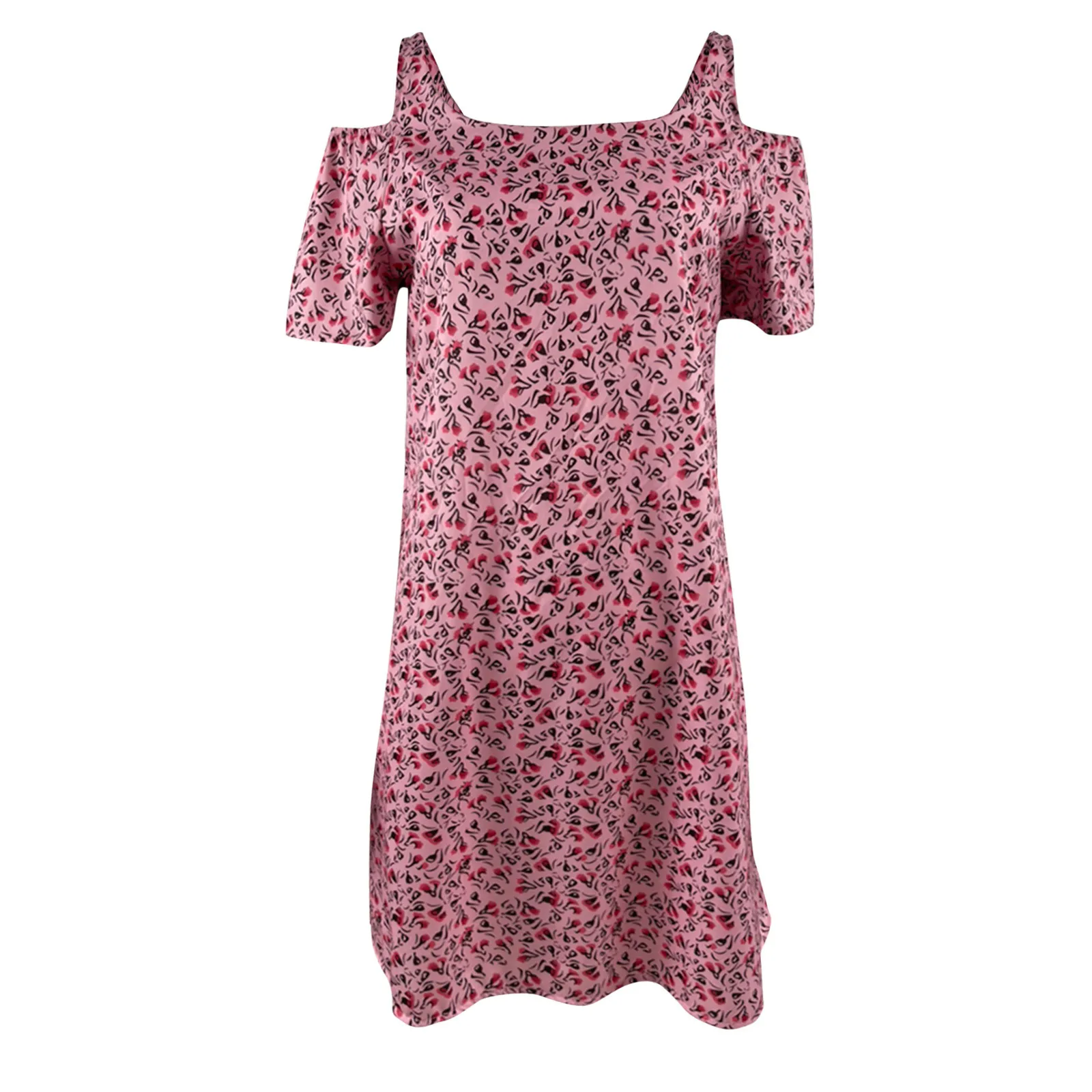

Women Summer Dress Sweet New Small Floral Digital Printing Casual Loose Cami Straps Summer Beach Sundress Holiday style Vestidos
