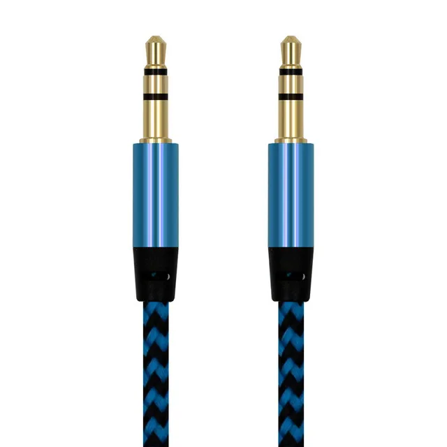 Blue Aux Cable Aux кабель 1 м аудио кабель 3,5 Мужской Выдвижной Aux кабель для автомобиля Iphone samsung телефон gps MP3 MP4 музыкальные наушники стерео динамик - Цвет: Blue Aux Cable