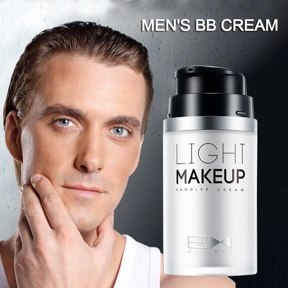 Men's Face Cream Moisturizing Oil-controlling Complexion Brightening Acne Concealing Anti-wrinkle Foundation BB Dropship | Красота и