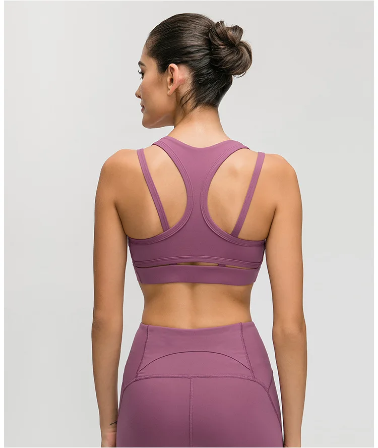 NWT Naked-feel тканевый пуш-ап спортивный бюстгальтер для занятий спортом женский