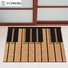 Нескользящий коврик для двери из резинового волокна с рисунком пианино, напольный коврик, коврик для кухнигостиной, коврик для ног, 4 размера в наличии, готовый коврик