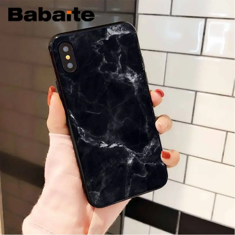 A5 Babaite черный золотой мраморный ТПУ Черный чехол для телефона, чехол для iPhone 8 7 6 6S Plus X XS MAX 5 5S SE XR 11 11pro 11promax Shell - Цвет: A5