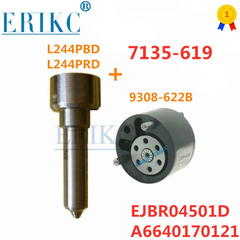 

New Control Valve 9308-622B Nozzle Injector L244PBD L244PRD Repair Kits 7135-619 for EJBR04501D A6640170121 Kyron Ssangyong