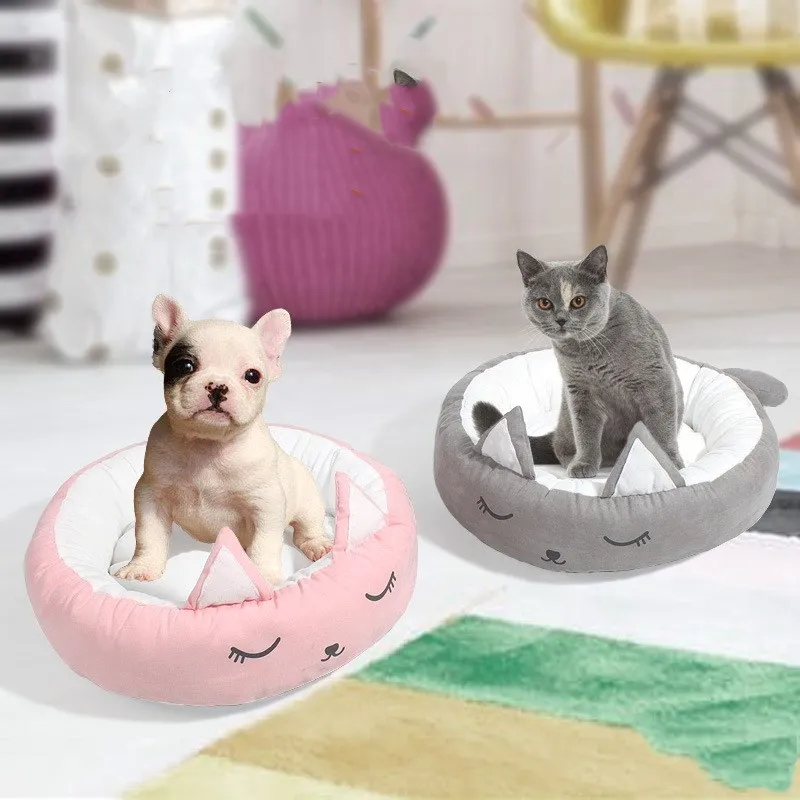 

Creative Round Cute Fashion Bed Style Warm and Comfortable for Small Pets to Rest and Play Help them to Keep Warm in Winter
