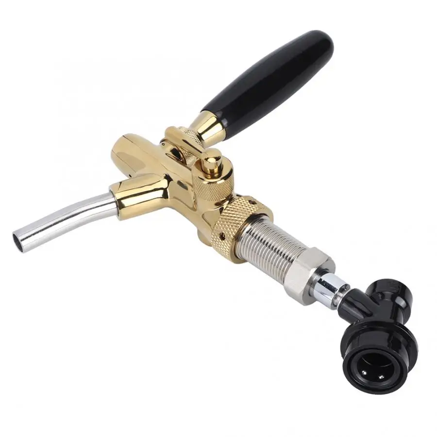 Регулируемый кран для пива из нержавеющей стали с шаровым замком домашнего