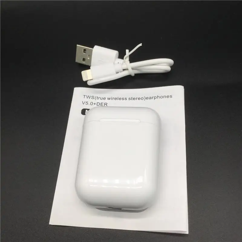 i12 no retail box Оригинальные i12 TWS беспроводные наушники Bluetooth 5,0 гарнитура сенсорное управление мини наушники для смартфона pk i11 i14 i60 i30 - Цвет: i12 no retail box