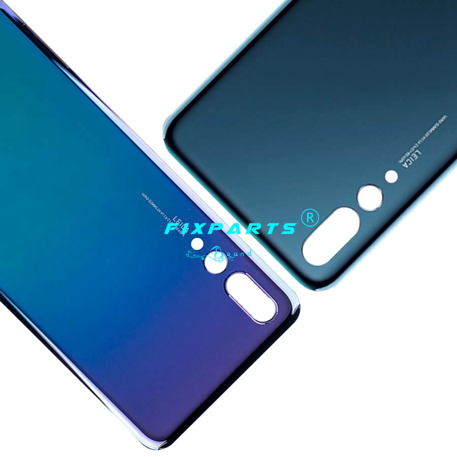 Задняя стеклянная крышка для Huawei P20 Pro аккумулятора панель задняя корпуса +